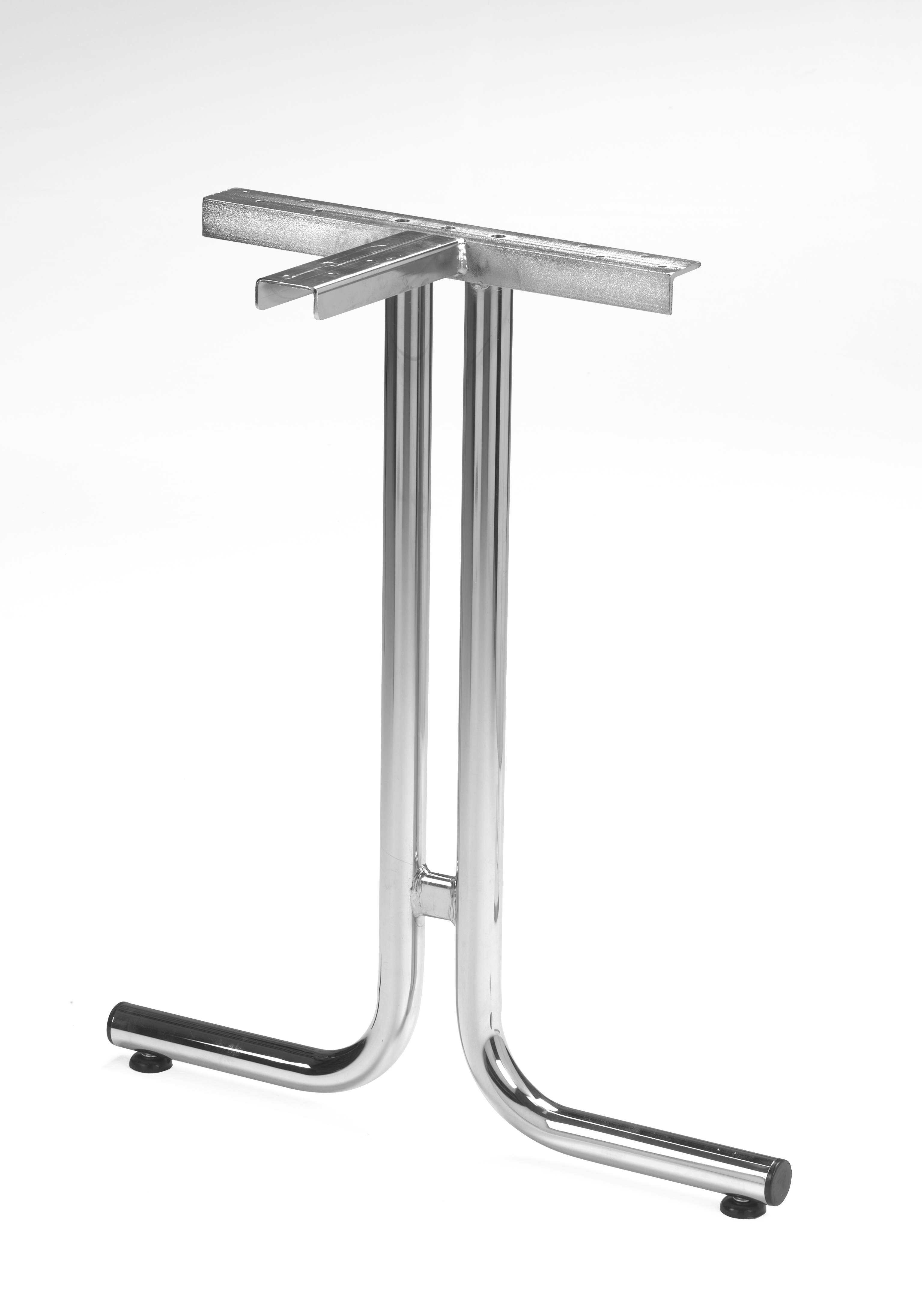Chromiges Tischbein für Duplex Tisch