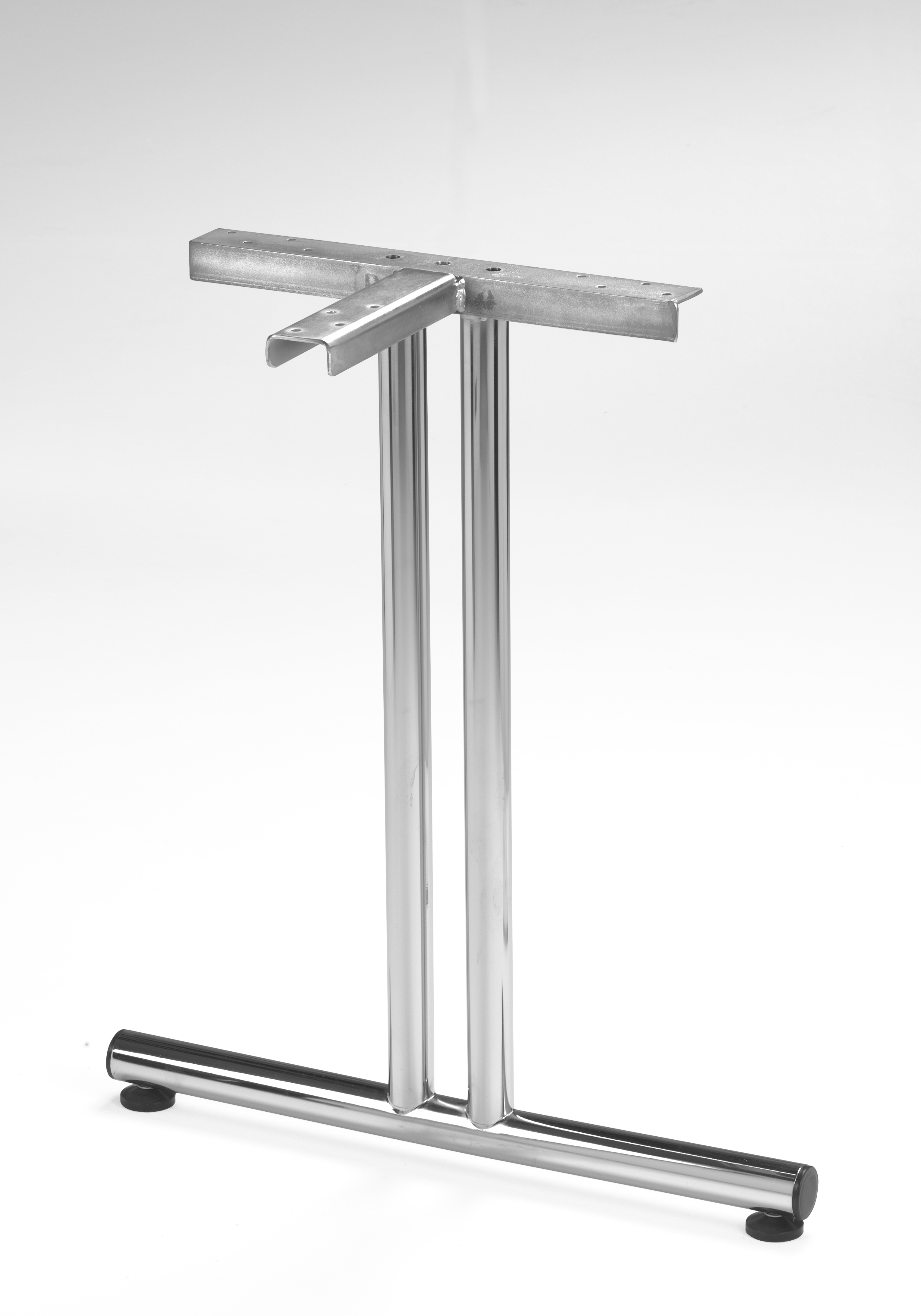 Chromiges Tischbein für Duplex Tisch
